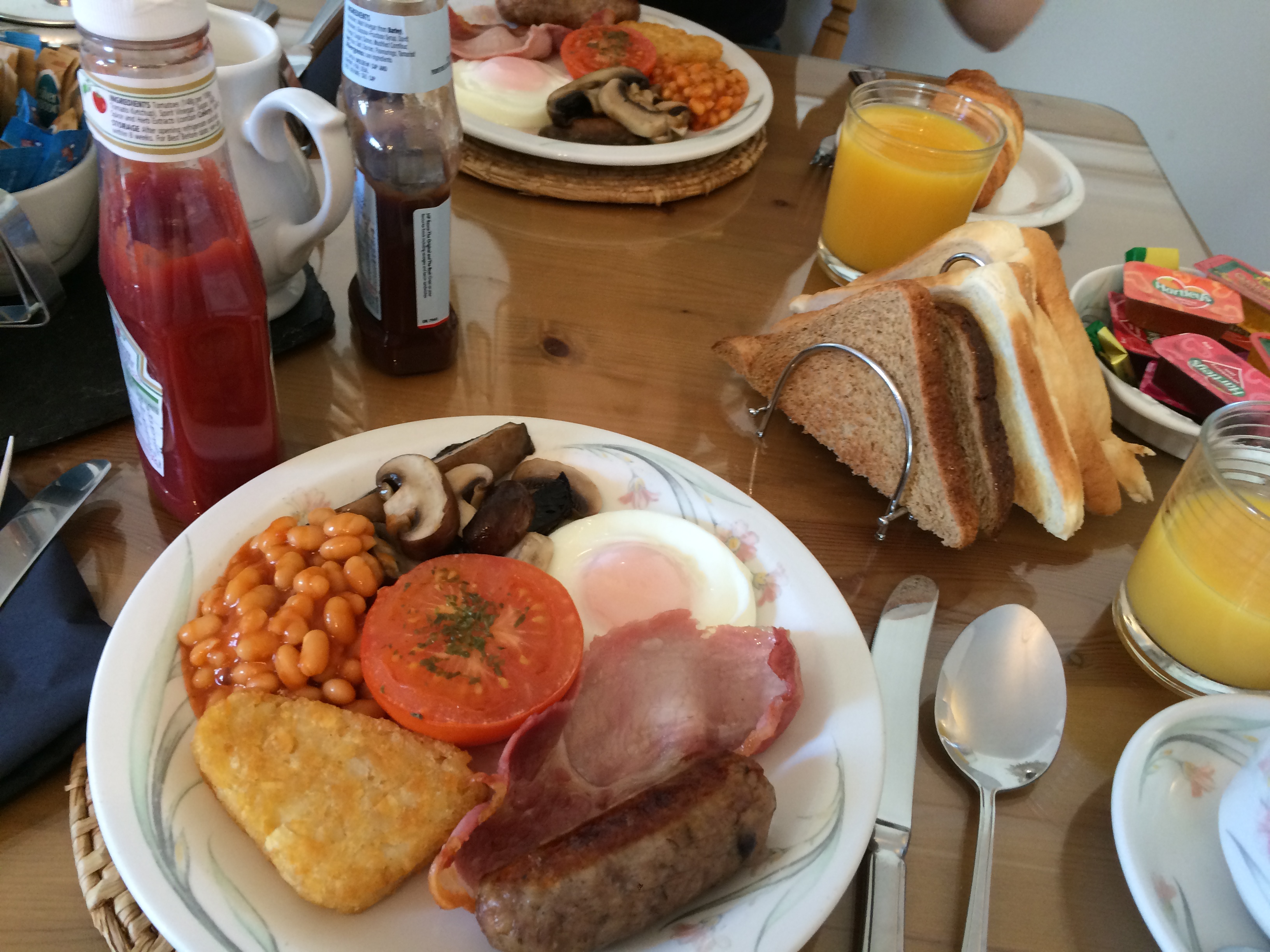 ロンドンでの朝食English Breakfast