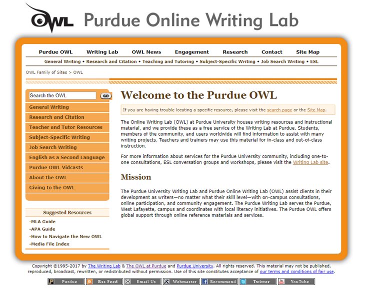 Purdue Online Writing Lab