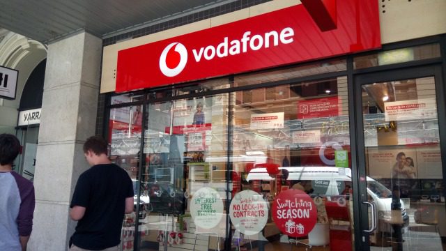 メルボルンのvodafoneショップ