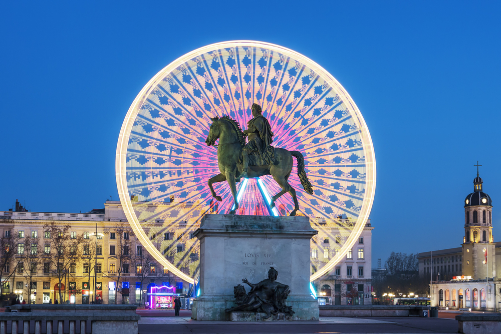 フランス リヨンのベルクール広場