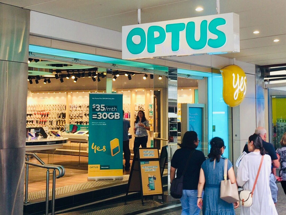 オーストラリアの携帯会社OPTUS