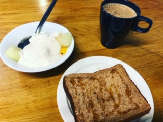 イギリス留学中の朝食