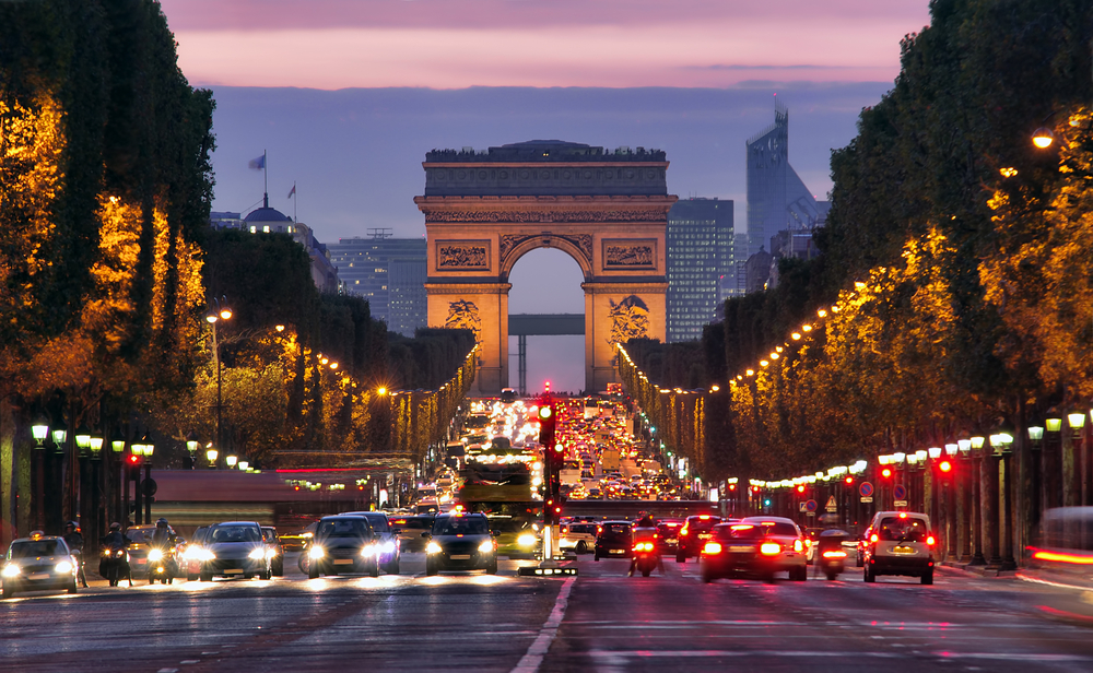 フランス パリの夜景