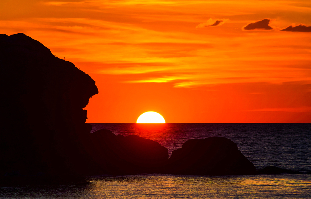 ニュージーランドの夕日