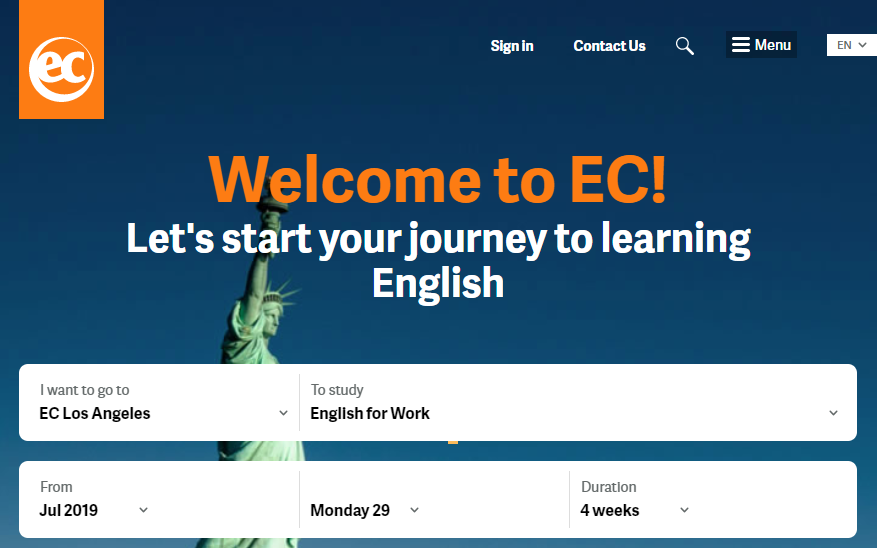 アメリカの語学学校EC