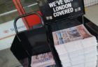 イギリスでは無料の新聞が毎日街中で配られる