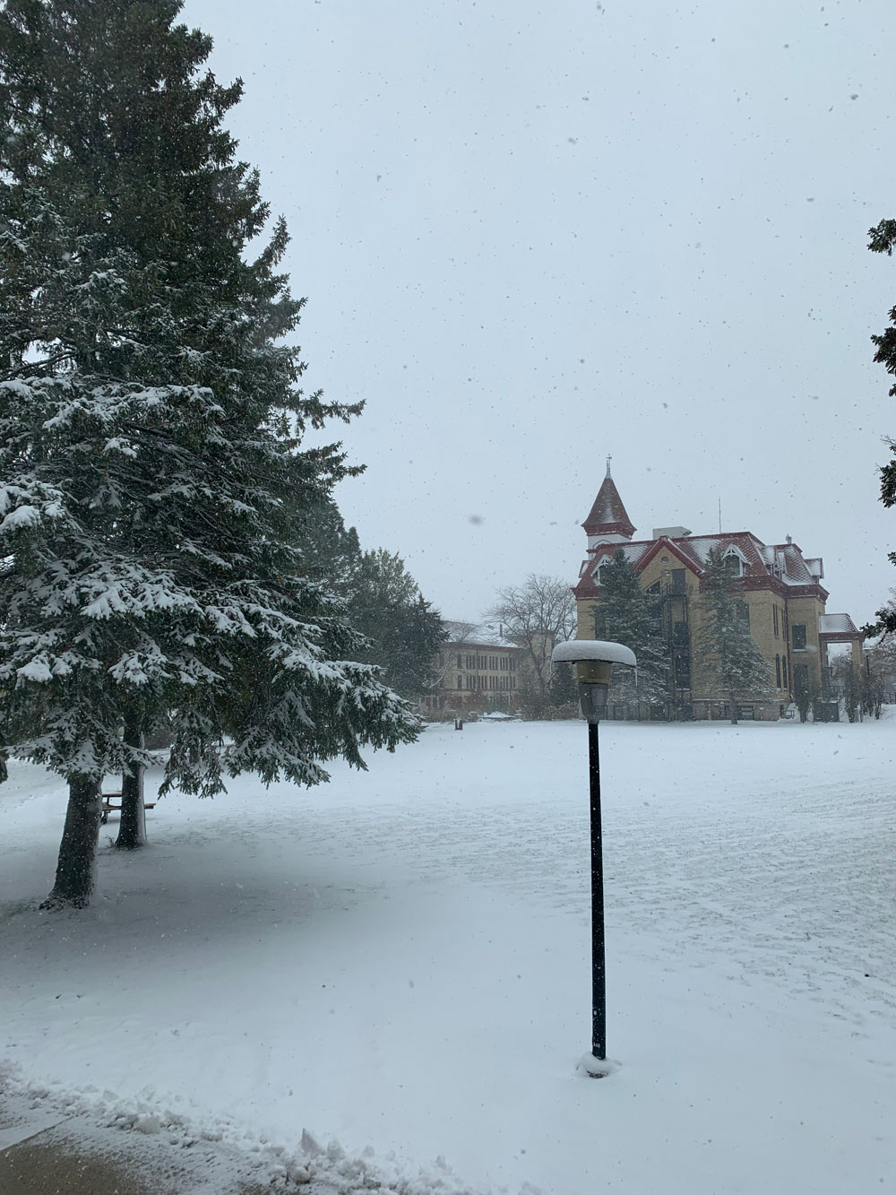 アメリカ ウィスコンシン州の雪景色